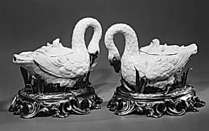 Pair of sauceboats by Meissen Manufactory|Johann Joachim Kändler|Johann Friedrich Eberlein
