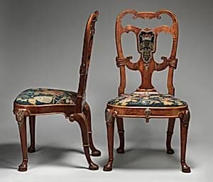 Pair of side chairs by Thomas How