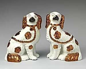Pair of spaniels by Unknown Artist