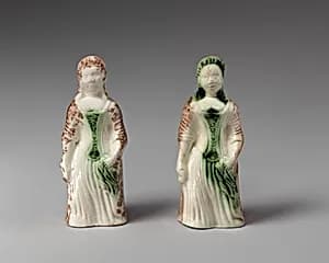 Pair of standing women by Whieldon type