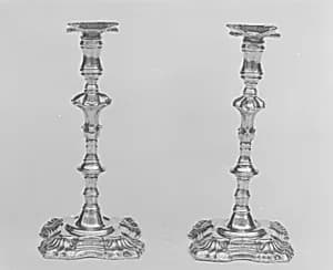 Pair of tapersticks by Unknown Artist