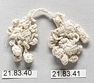 Pair of tassels by Unknown Artist