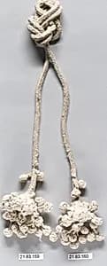 Pair of tassels by Unknown Artist