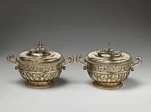 Pair of toilet boxes by Peter Harache I