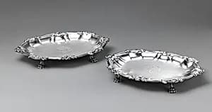 Pair of trays by Paul de Lamerie