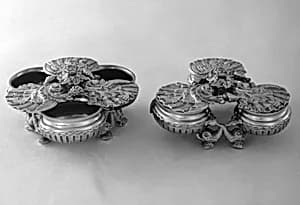 Pair of triple salts by Unknown Artist