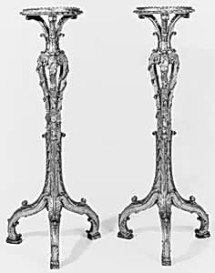 Pair of tripod candlestands (torchères) by François de Cuvilliés the Younger