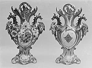 Pair of vases by Fontainebleau|Jacob Petit