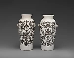 Pair of vases by Ignaz Preissler