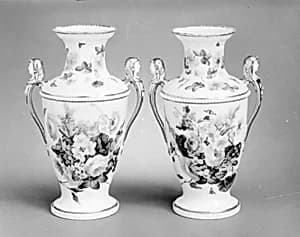Pair of vases by La Courtille|William Billingsley