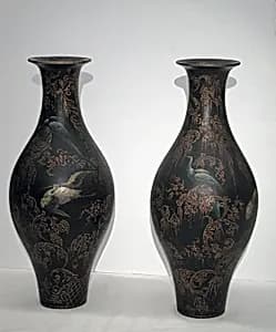 Pair of vases by Unknown Artist