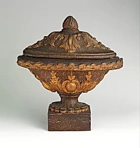 Pair of vases with covers by Unknown Artist