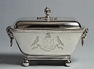 Pair of vegetable dishes by William Simons