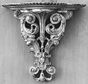 Pair of wall brackets by Unknown Artist