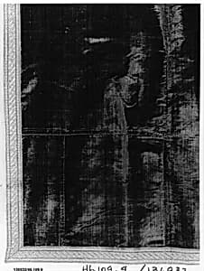 Panel of green velvet by Unknown Artist