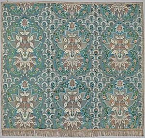 Panel of lace-patterned silk by Unknown Artist
