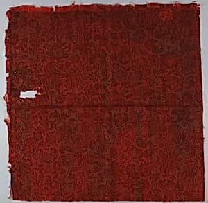 Panel of printed camlet by Unknown Artist