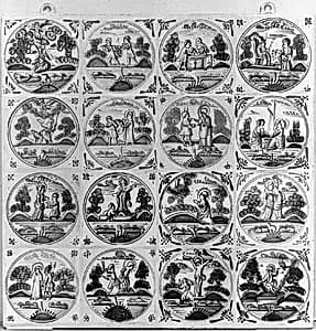 Panel of tiles by Unknown Artist