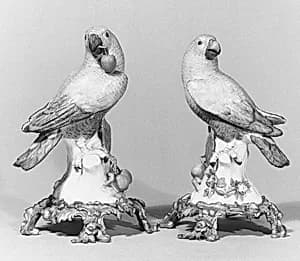 Parrot (one of a pair) by Meissen Manufactory|Johann Joachim Kändler