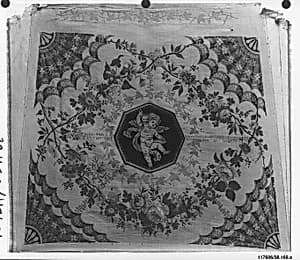 Part of a chair cover by Jean Démosthène Dugourc