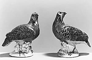 Partridge (one of a pair) by Johann Joachim Kändler|Meissen Manufactory