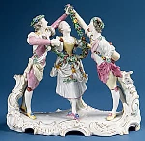 Pas de Trois by Joseph Nees|Ludwigsburg Porcelain Manufactory