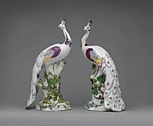 Peacock (one of a pair) by Chelsea Porcelain Manufactory
