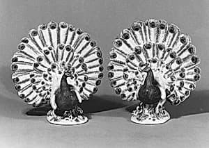 Peacock (one of a pair) by Johann Joachim Kändler|Meissen Manufactory