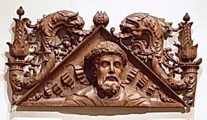 Pediment (one of a pair) by Unknown Artist
