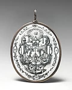 Pendant with Masonic symbols by Unknown Artist