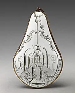 Pendant with Masonic symbols by Unknown Artist