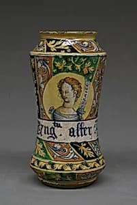 Pharmacy jar (albarello) by Unknown Artist