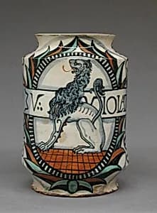Pharmacy jar (albarello) by Unknown Artist