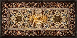 Pietra dura table top by Unknown Artist