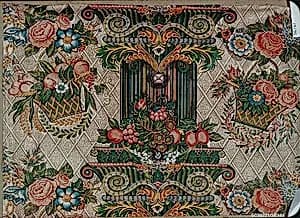 Pillar print textile by Unknown Artist