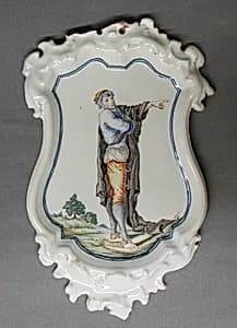 Plaque (one of a pair) by Alcora Manufactory