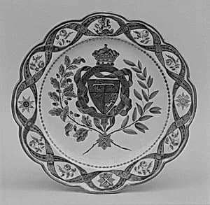 Plate by John Flight|Worcester factory
