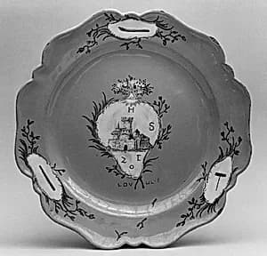 Plate by Veuve Perrin Factory