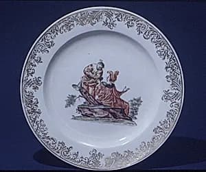 Plate (one of two) by Franz Ferdinand Mayer|Meissen Manufactory|Gottfried Bernhard Göz
