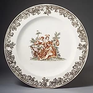 Plate (one of two) by Franz Ferdinand Mayer|Meissen Manufactory|Gottfried Bernhard Göz