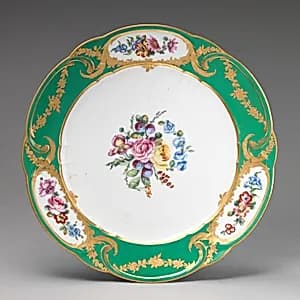Plate (part of a service) by Sèvres Manufactory|Charles-Louis Méreaud