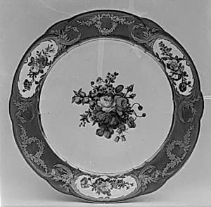 Plate (part of a service) by Sèvres Manufactory|Michel-Barnabé Chauvaux|Jacques-François-Louis de Laroche