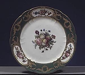 Plate (part of a service) by Sèvres Manufactory|Jacques-François-Louis de Laroche