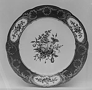 Plate (part of a service) by Sèvres Manufactory|Michel-Barnabé Chauvaux|Jean-Baptiste Tandart