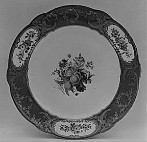 Plate (part of a service) by Sèvres Manufactory|Pierre Massy