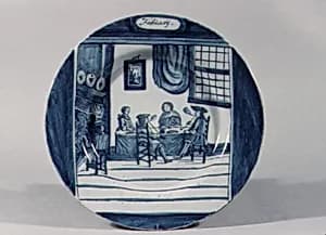 Plate (part of a set) by De Porceleyne Bijl