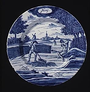 Plate (part of a set) by De Porceleyne Bijl