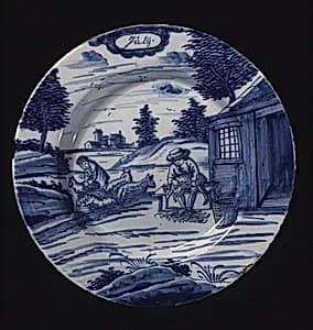 Plate (part of a set) by De Porceleyne Bijl