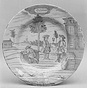 Plate (part of a set) by De Porceleyne Bijl
