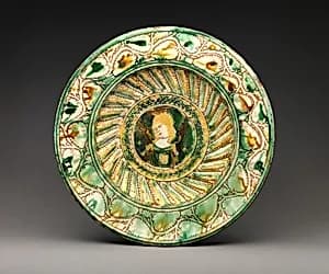 Plate with angels by Unknown Artist